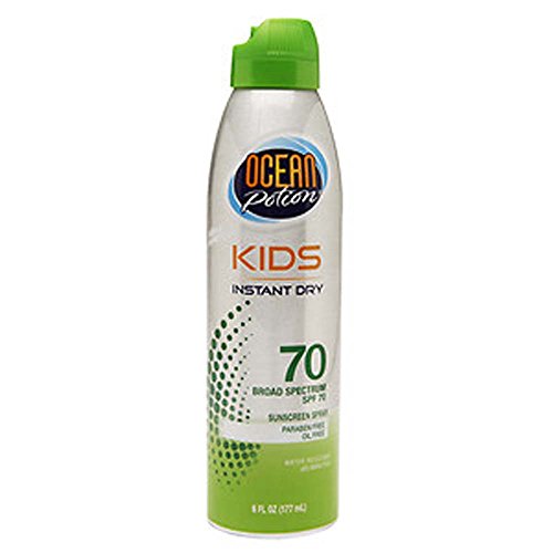 Ocean Potion Spf#70 Continuous Spray Kids 6 Ounce (Instant Dry) (177ml)