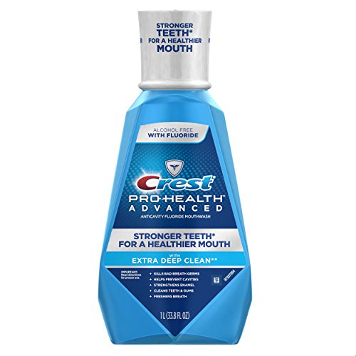 Crest Pro-Health Advanced Mouthwash with Extra Deep Clean, Fresh Mint flavor, 33.8 FL OZ