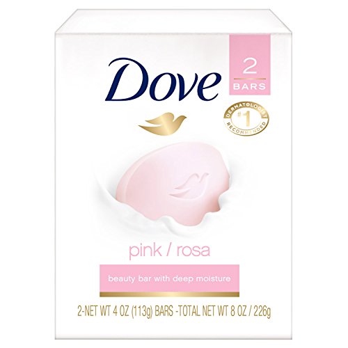 Dove Beauty Bar, Pink 4 oz, 2 Bar