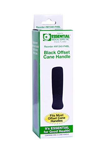 Essential Medical Supply W1340-fhbl Foam Handle for Offset Cane, Black