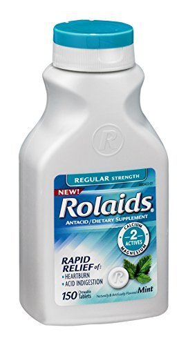 Rolaids Regular Strength Antacid Rapid Relief Chewable Tablets Mint by Rolaids