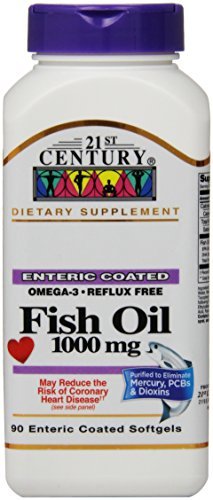 21st Century Enteric Coated Fish Oil 1000mg - Buy Packs and SAVE