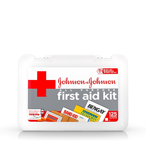 Johnson & Johnson Red Cross All Purpose First Aid Kit, 125 Pieces