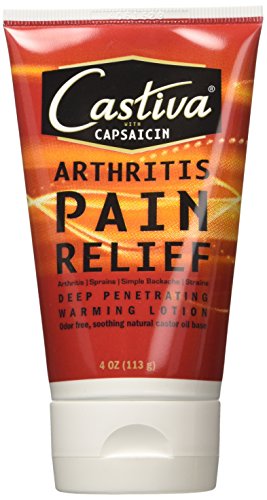 Castiva Arthritis Pain Relief with Capsaicin, 4oz. Deep Penetrating Castor Oil Base