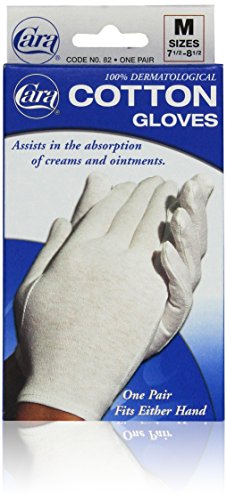 CARA Moisturizing Eczema Cotton Gloves, Medium, 1 Pair