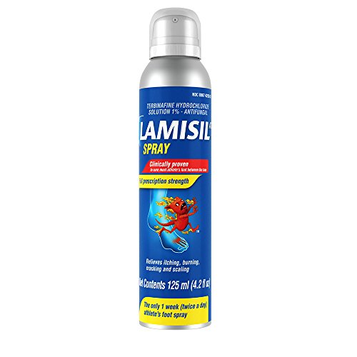 Lamisil Athelete's Foot Antifungal Continuous Spray, Full Prescription Strength for Itching, Burning, Cracking, and Scaling, 4.2 ounces (125 milliliters)