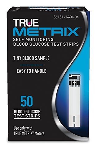 True Metrix Blood Glucose Test Strips Box of 50