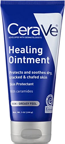 CeraVe Healing Ointment | 5 Ounce | Cracked Skin Repair Skin Protectant with Petrolatum Ceramides | Lanolin & Fragrance Free