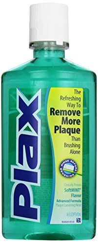 Plax Advanced Formula Plaque Loosening Rinse, Soft Mint, 16 Fluid Ounce - Buy Packs and SAVE