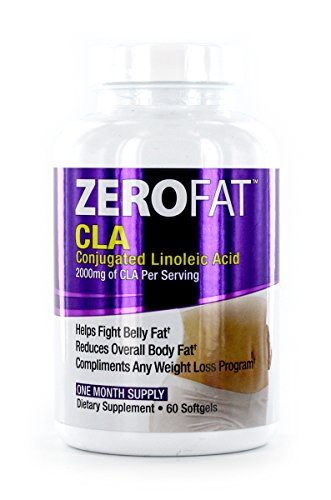 ZEROFAT CLA Weight Loss Formula, Burns Fat, 60 softgels, Diet, 30 servings