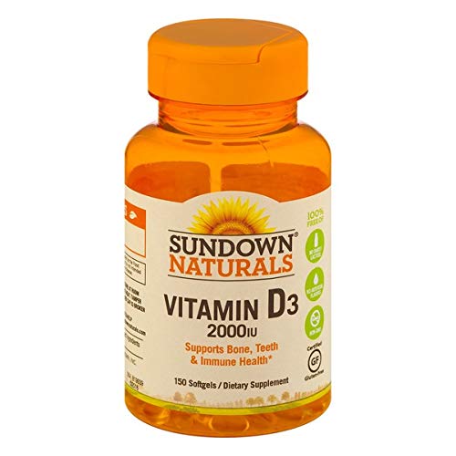 Sundown Naturals Vitamin D3 2000 IU Softgels - 150 ct