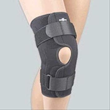 Safe-T-Sport Wrap-Around Hinged Knee Stabilizing Brace Black Xxl