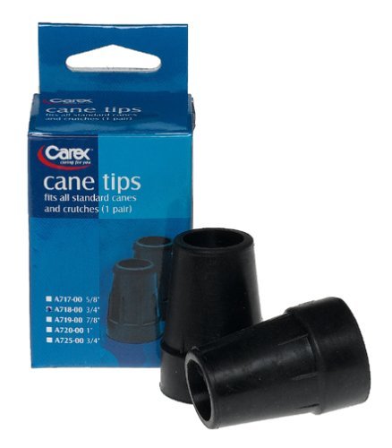 Carex Cane Tips 3/4 Inch A718-00 2 Each - Buy Packs and SAVE