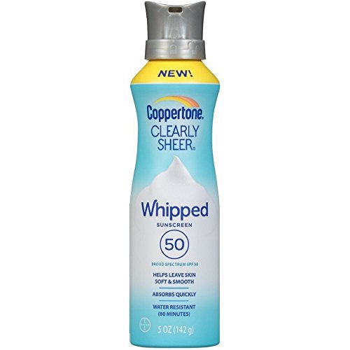 Coppertone Clearly Sheer Whipped Sunscreen SPF 50 5 oz