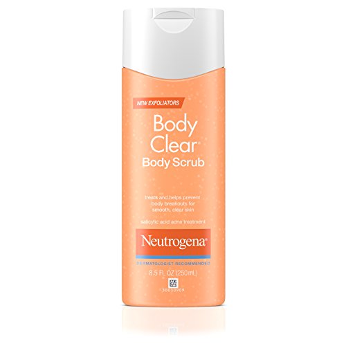 Neutrogena Body Clear Oil-Free Acne Body Scrub, Salicylic Acid Acne Treatment for Acne-Prone Skin, 8.5 fl. oz