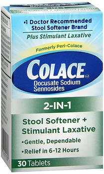 Colace 2-in-1 Tablets - 30 ct,