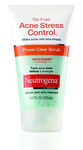 Neutrogena Power-Clear Scrub, Oil-Free Acne Stress Control, 4.2 oz - Buy Packs and SAVE