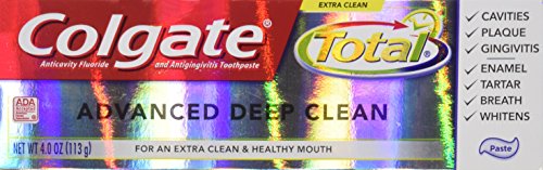 Colgate Total Advanced Fluoride Toothpaste, Deep Clean 4 oz