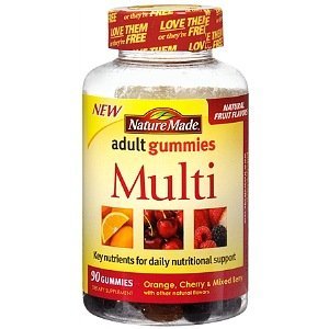 Nature Made Multi Adult Gummies, Orange, Cherry & Mixed Berry 90 ea