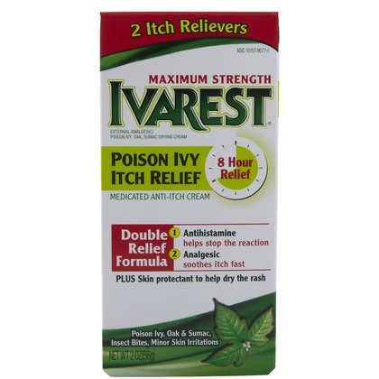 Ivarest 8 Hour Maximum Strength Anti - Itch Cream - 2 Oz