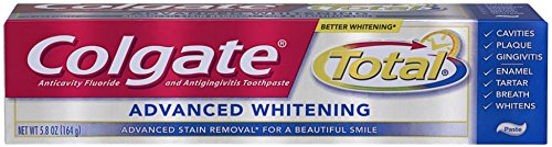 Colgate Total Advanced Fresh + Whitening Toothpaste Fresh Gel 5.8 OZ - Buy Packs and SAVE