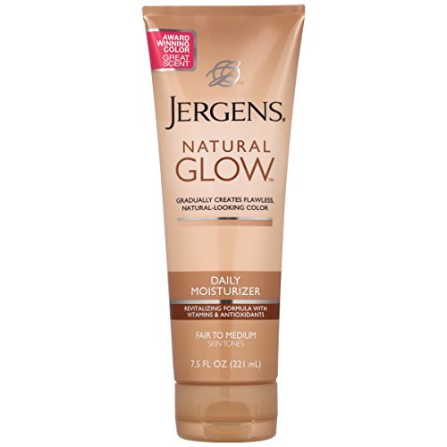 Jergens Natural Glow Daily Moisturizer Lotion Fair to Medium Skin Tones 7.5 OZ - Buy Packs and SAVE