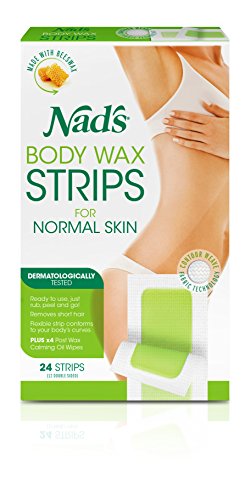 Nad's Hair Removal Strips, 24 Strips (Pack of 2)