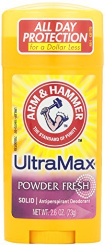 Arm & Hammer Ultramax Antiperspirant Deodorant Solid, Powder Fresh - Buy Packs and SAVE