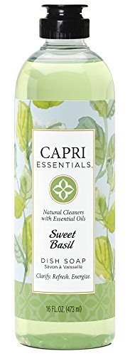 Capri Essentials 832054 16 oz Sweet Basil Dish Soap