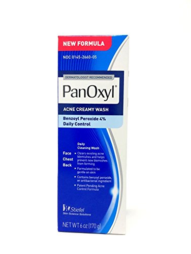 PanOxyl - 4 acne cream wash 4% Benzoyl Peroxide 6 Oz