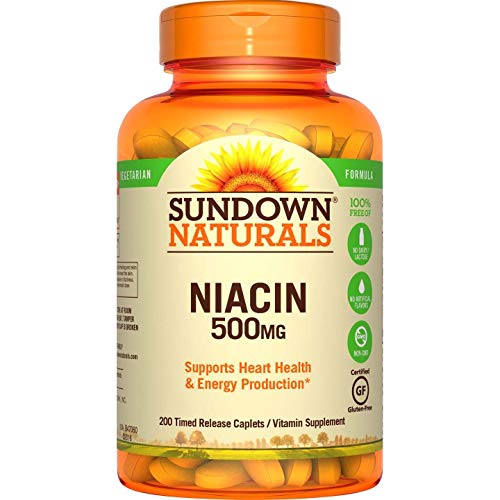 Sundown Naturals Niacin 500 mg Time Release Caplets 200 ea