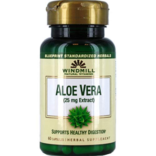 Windmill Natural Vitamins Aloe Vera (25mg Extract) 60 Capsules