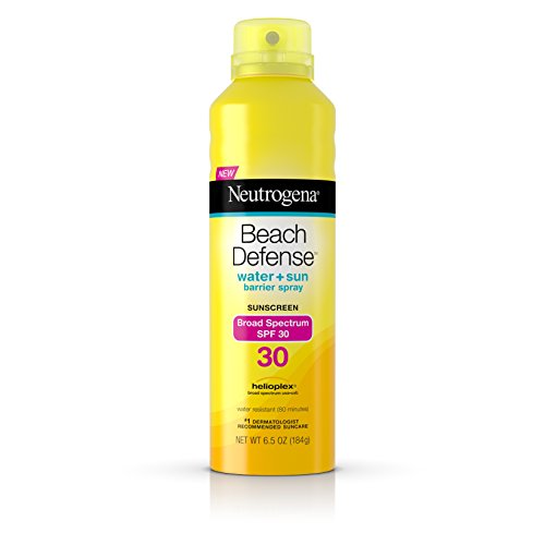 Neutrogena Beach Defense Body Spray Sunscreen with Broad Spectrum SPF 30, Water-Resistant and Oil-Free Sun Protection, 6.5 oz