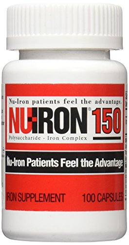 Nu-Iron 150 Capsule Supplements, 100 Count