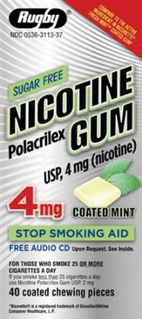 NICOTINE GUM 4 MG MINT ***RUG Size: 40