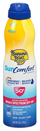 Banana Boat Continuous Spf#50+ Spray 6 Ounce Sun Comfort (177ml) (2 Pack)