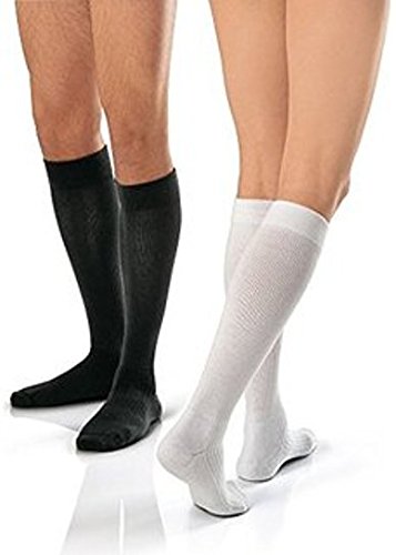 Jobst Active Knee-Highs Socks, 20-30 mmHg, Black - Large.