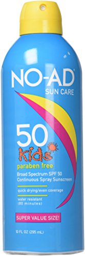 NO-AD Kids Sunscreen Spray SPF 50 10 oz