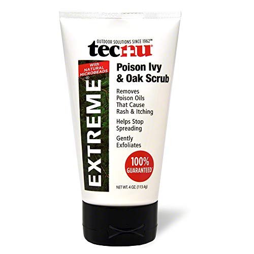 Tecnu Extreme Poison Ivy & Oak Scrub—Removes Toxin from Skin that Causes Poison Ivy and Poison Oak Rash, 4-ounce Tube