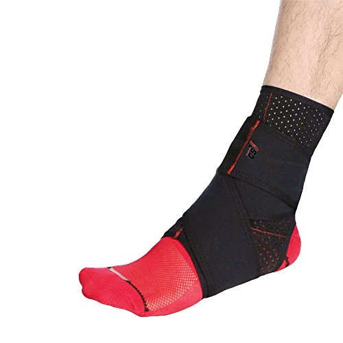 CSX Ankle Brace Compression Sleeve, Support Strap Stabilizer for Leg Foot, X-Large