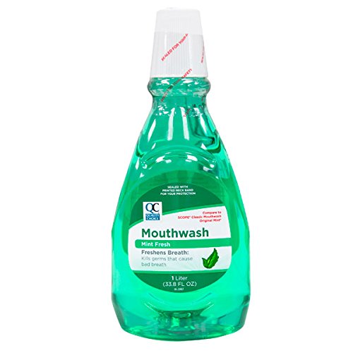 Quality Choice Mint Fresh Mouthwash 33.8oz Each (1)