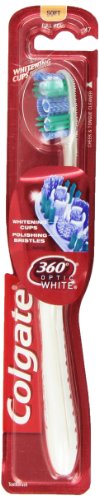 Colgate 360 Optic White Full Head Toothbrush, Soft