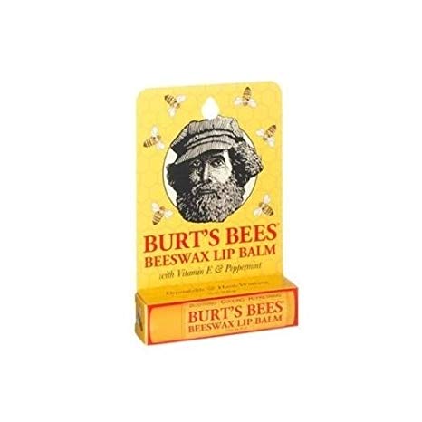 Burt's Bees Beeswax Lip Balm with Vitamin E & Peppermint 0.15 OZ - Buy Packs and SAVE