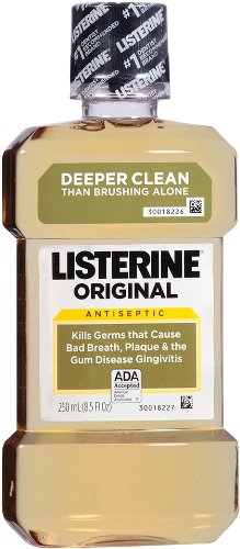 Listerine Antiseptic Adult Mouthwash, Original, 8.5 Fluid Ounce