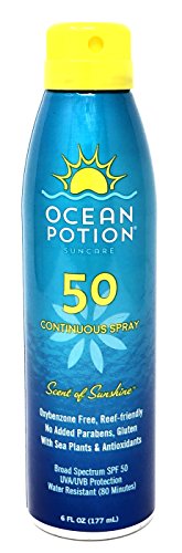 Ocean Potion Scent Of Sunshine Sunscreen Spray, SPF 50, 6 Ounces