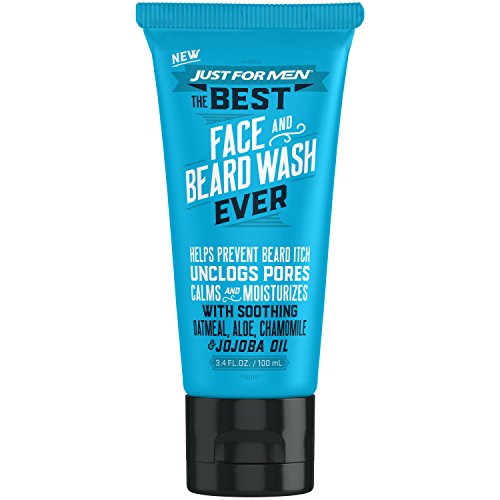 Just for Men The Best Face & Beard Wash Ever, 3.4 Fluid Ounce