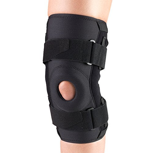 OTC Knee Stabilizer R.O.M. Orthotex Hinged Bars, Black, X-Large