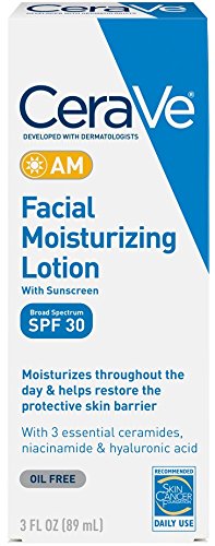 CeraVe Facial Moisturizing Lotion AM SPF 30 | 3 Ounce | Daily Face Moisturizer with SPF | Fragrance Free