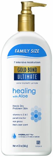 Gold Bond Ultimate Healing Skin Therapy Lotion Family Size, Aloe, 20 Ounce