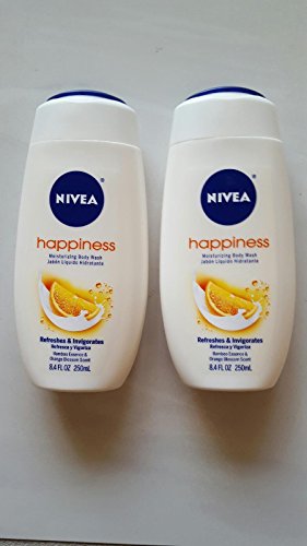 2 PACK NIVEA HAPPINESS MOISTURIZING BODY WASH 8.4 OZ.